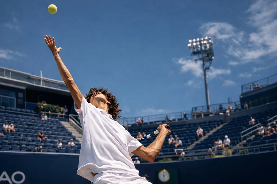 Clarence au tennis